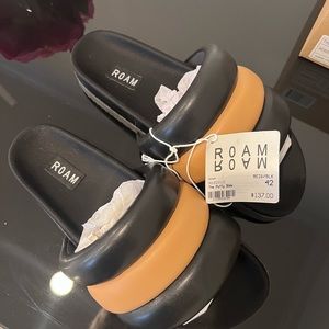 ROAM puffy vegan leather sandals